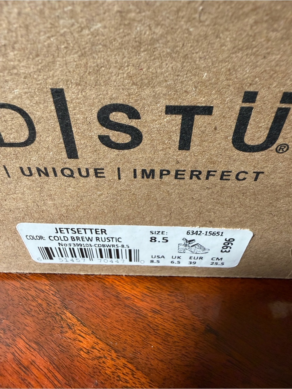 Bed Stu Jetsetter Cold Brew Rustic Platform Heels Sz 8.5 NWT - Picture 9 of 16